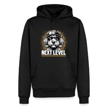 Goldendoodle Hip Hop Chien Cadeau de niveau supérieur - Sweat à capuche Premium bio Homme - noir - Devant - Nico (187cm)