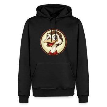 Strauß Bunte Kawaii Cartoon Figur Clipart - Männer Premium Bio Hoodie - Schwarz - Vorne - Nico (187cm)