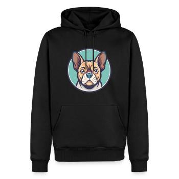 Braque Auvergne Hunderasse Cartoon Kawaii Clipart - Männer Premium Bio Hoodie - Schwarz - Vorne - Nico (187cm)