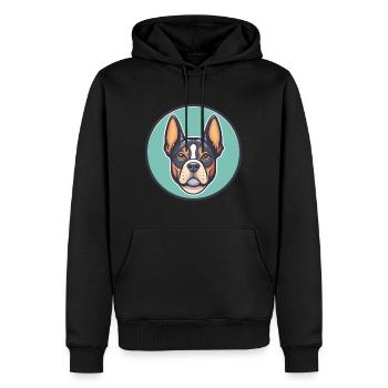 Braque Saint Germain Hunderasse Cartoon Kawaii Haustier - Männer Premium Bio Hoodie - Schwarz - Vorne - Nico (187cm)