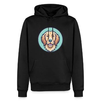 Fauve De Bretagne Hunderasse Cartoon Kawaii Clipart - Männer Premium Bio Hoodie - Schwarz - Vorne - Nico (187cm)