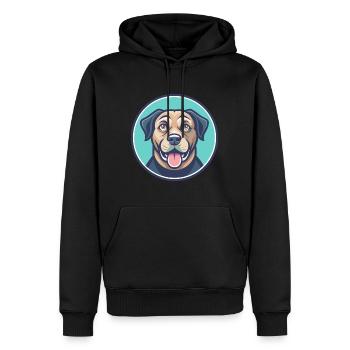 Tosa Hunderasse Cartoon Kawaii Clipart Illustration - Männer Premium Bio Hoodie - Schwarz - Vorne - Nico (187cm)