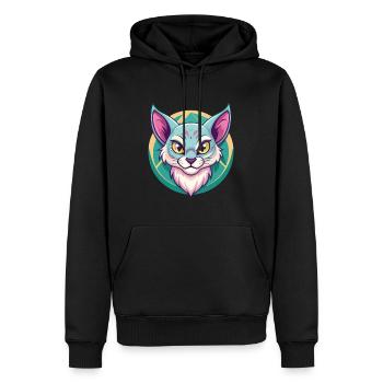 Australische Nebelkatzenrasse Cartoon Kawaii Tier - Männer Premium Bio Hoodie - Schwarz - Vorne - Nico (187cm)