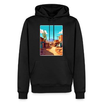 Jujuy Argentinien Reise Poster Souvenir Farbe WPA - Männer Premium Bio Hoodie - Schwarz - Vorne - Nico (187cm)