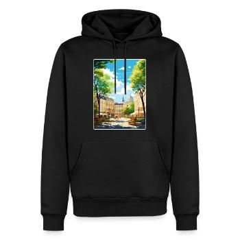 Aix En Provence Frankreich Reiseposter Souvenir WPA - Männer Premium Bio Hoodie - Schwarz - Vorne - Nico (187cm)