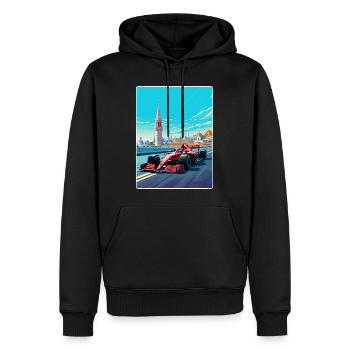 Istanbul Circuit Motorsport Rennen Türkei Reisen WPA - Männer Premium Bio Hoodie - Schwarz - Vorne - Nico (187cm)