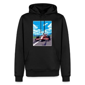 Circuit de Suzuka Motorsport Race Japon Peinture WPA - Sweat à capuche Premium bio Homme - noir - Devant - Nico (187cm)