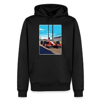 Melbourne Circuit Motorsport Rennen Australien Rennen - Männer Premium Bio Hoodie - Schwarz - Vorne - Nico (187cm)