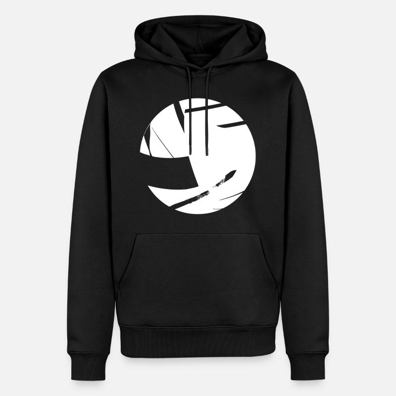 Volleyball Comic Look - Männer Premium Bio Hoodie - Schwarz