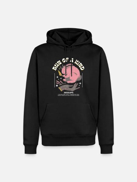 Jackalope mystique – Unique et magique - Sweat à capuche Premium bio Homme - noir