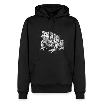 Toad - Men’s Premium Organic Hoodie - black - Front - Nico (187cm)