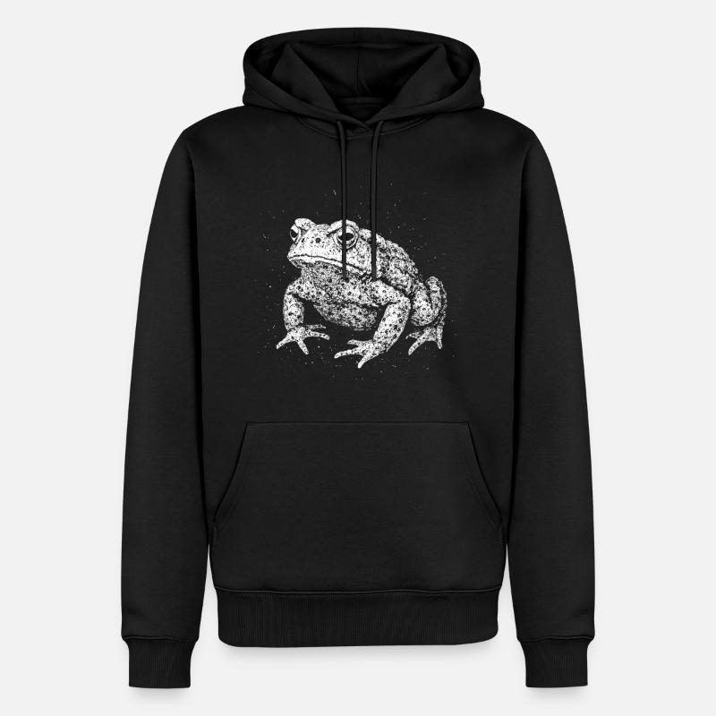 Kröte - Männer Premium Bio Hoodie - Schwarz