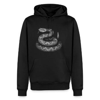 Snake - Men’s Premium Organic Hoodie - black - Front - Nico (187cm)