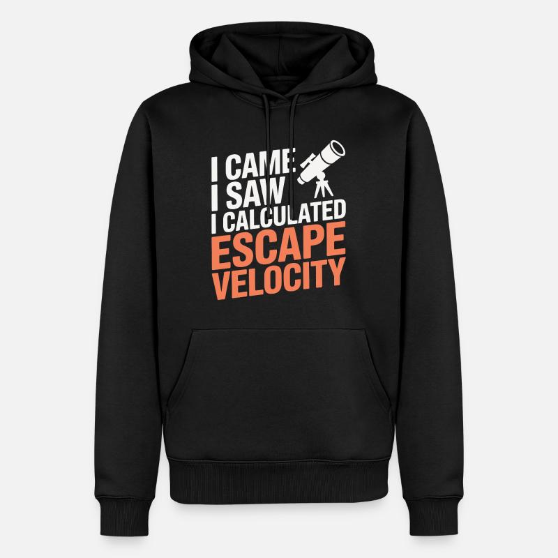 Art spatial du système solaire - Sweat à capuche Premium bio Homme - noir