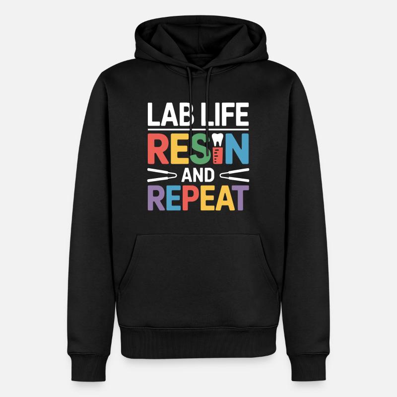 Dentallaborant Arbeitskunst - Männer Premium Bio Hoodie - Schwarz