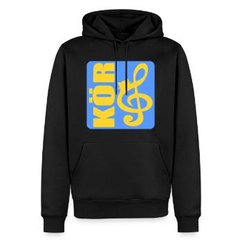 ANTRIEBSKATZE - Männer Premium Bio Hoodie - Schwarz - Vorne - Nico (187cm)