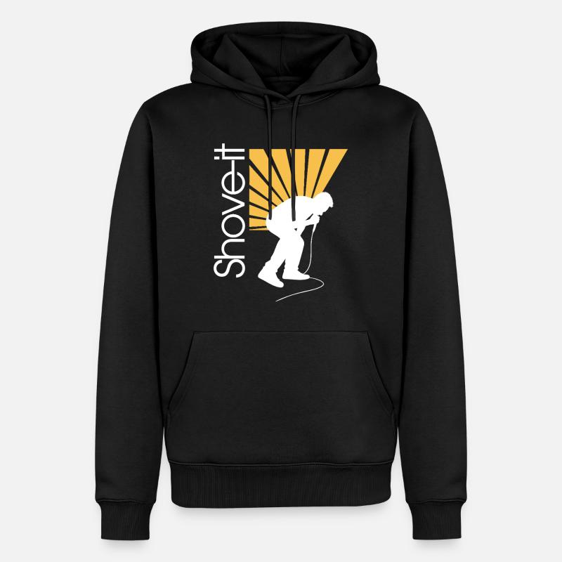 SCHIEB ES, SCHIEB ES!! -AFFE - Männer Premium Bio Hoodie - Schwarz