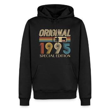 Gamer 30. Geburtstag 30 Jahre Original 1995 - Männer Premium Bio Hoodie - Schwarz - Vorne - Nico (187cm)