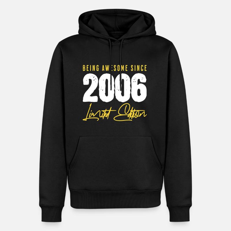 20e anniversaire 2006 Édition limitée - Sweat à capuche Premium bio Homme - noir