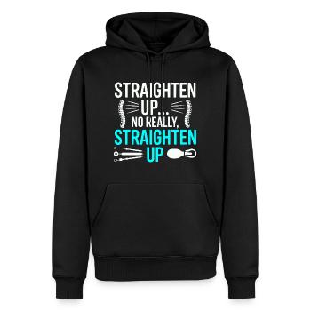 Lizenzierter DC Muskuloskelettale Strukturelle Gesundheit - Männer Premium Bio Hoodie - Schwarz - Vorne - Nico (187cm)