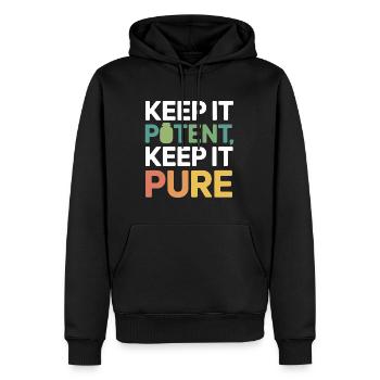 Certified Clinical Pharmacology Specialist Gear  - Men’s Premium Organic Hoodie - black - Front - Nico (187cm)