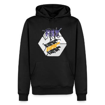 Fran Hero WOD Cross-Training leichte Grafikversion - Männer Premium Bio Hoodie - Schwarz - Vorne - Nico (187cm)