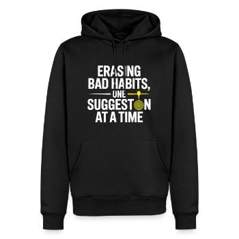 Hypnotiseur: Schlechte Gewohnheiten beseitigen Ein Vorschlag Pro - Männer Premium Bio Hoodie - Schwarz - Vorne - Nico (187cm)