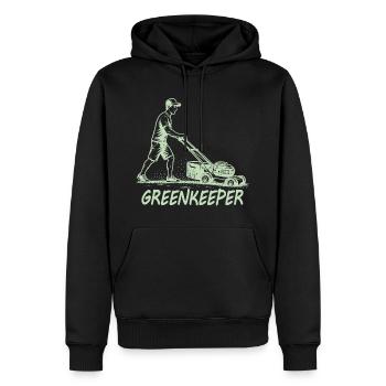 GREENKEEPER Leidenschaft Rasenpflege Garten - Männer Premium Bio Hoodie - Schwarz - Vorne - Nico (187cm)