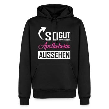 Seul un pharmacien peut avoir une telle apparence - Sweat à capuche Premium bio Homme - noir - Devant - Nico (187cm)