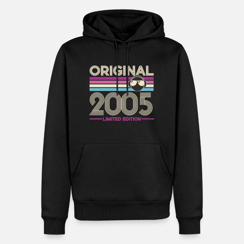 Original 2005 Édition Limitée - Sweat à capuche Premium bio Homme - noir