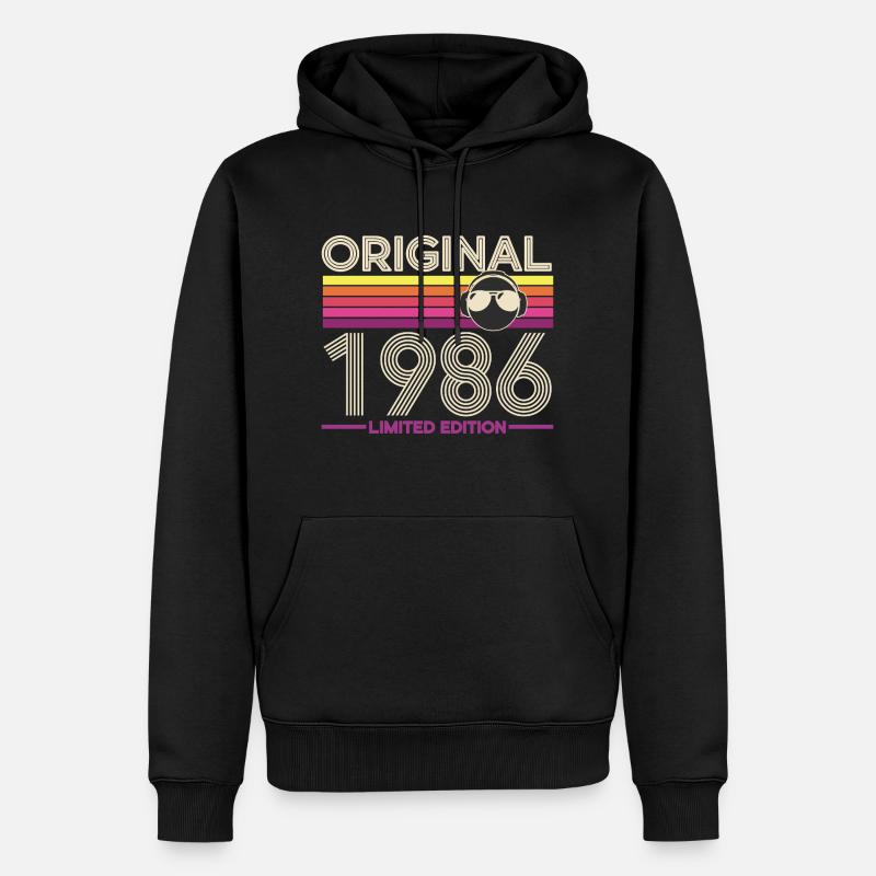 Original 1986 Edition Limitee - Sweat à capuche Premium bio Homme - noir