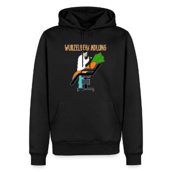 Wurzelbehandlung Garten-Witz zweideutig Karotte - Männer Premium Bio Hoodie - Schwarz - Vorne - Nico (187cm)