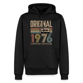 50. Geburtstag, 50 Jahre - Männer Premium Bio Hoodie - Schwarz - Vorne - Nico (187cm)