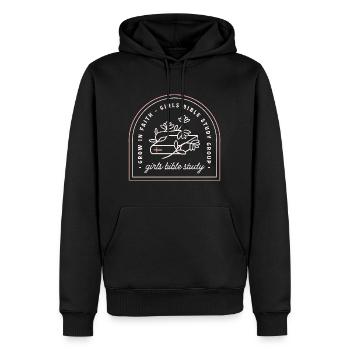 Mädchen-Bibelstudien-Christliche Gruppe - Männer Premium Bio Hoodie - Schwarz - Vorne - Nico (187cm)