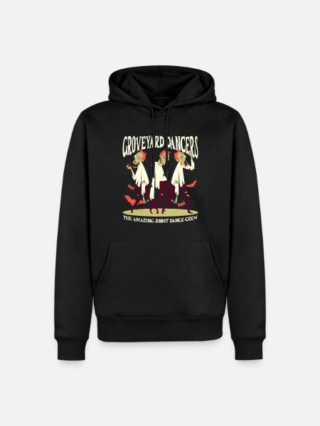 ROBOT DANCE CREW - Männer Premium Bio Hoodie - Schwarz
