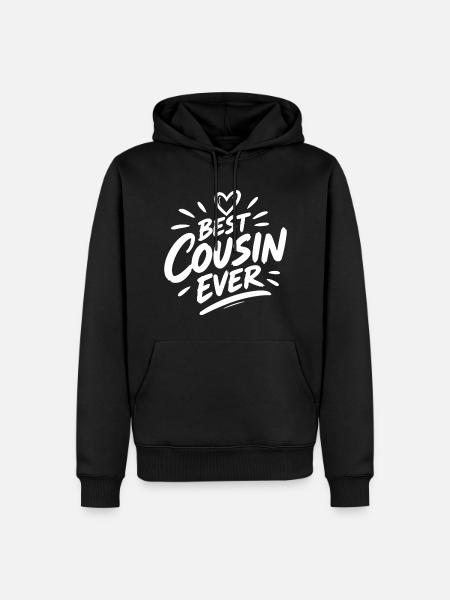Best Cousin Ever - Männer Premium Bio Hoodie - Schwarz