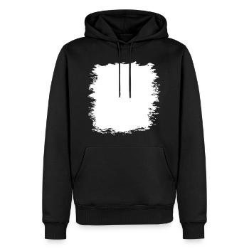 Grunge Textur Hintergrund (Used Look) - Männer Premium Bio Hoodie - Schwarz - Vorne - Nico (187cm)