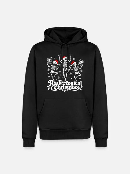 Radiological Xmas - Männer Premium Bio Hoodie - Schwarz