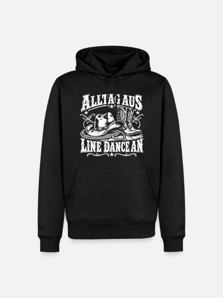 Line Dance - Männer Premium Bio Hoodie - Schwarz