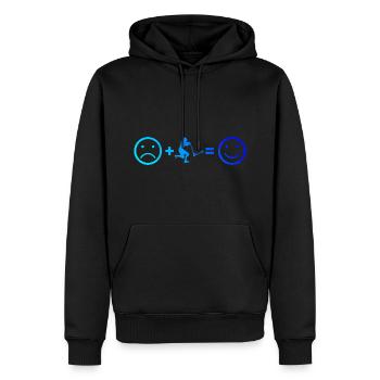 Scooter Pour Femmes Stuntscooter Scooter Stunt - Sweat à capuche Premium bio Homme - noir - Devant - Nico (187cm)