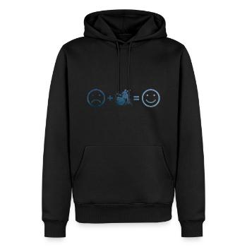 Drum Kit Drummer Percussionist Drummer - Men’s Premium Organic Hoodie - black - Front - Nico (187cm)