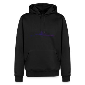 Rameurs Femmes Aviron Hommes Aviron - Sweat à capuche Premium bio Homme - noir - Devant - Nico (187cm)