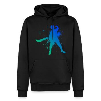 Basque Pelota Herren Jai Alai Pelota vasca - Männer Premium Bio Hoodie - Schwarz - Vorne - Nico (187cm)