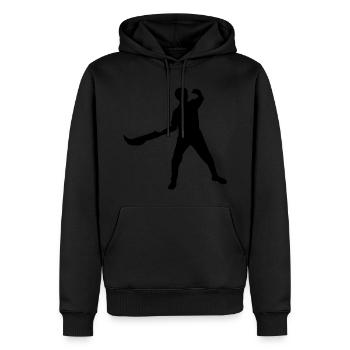 Damen Herren Pelota Basque Pelota Jai Alai - Männer Premium Bio Hoodie - Schwarz - Vorne - Nico (187cm)