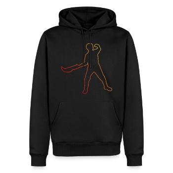 Pelota Pelota vasca Women Basque Pelota Men - Men’s Premium Organic Hoodie - black - Front - Nico (187cm)