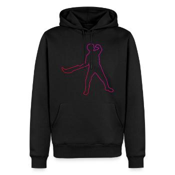 Basque Pelota Jai Alai Pelota Herren Damen - Männer Premium Bio Hoodie - Schwarz - Vorne - Nico (187cm)