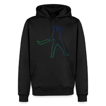 Jai Alai Pelota vasca Pelote Basque Homme - Sweat à capuche Premium bio Homme - noir - Devant - Nico (187cm)