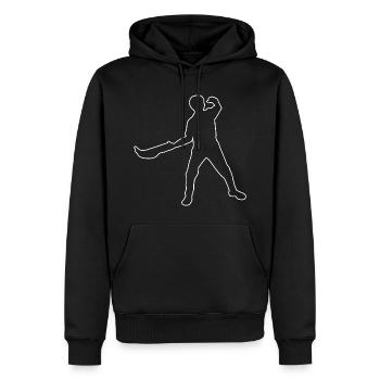 Pelota vasca Basque Pelota Jai Alai Pelota - Sweat à capuche Premium bio Homme - noir - Devant - Nico (187cm)