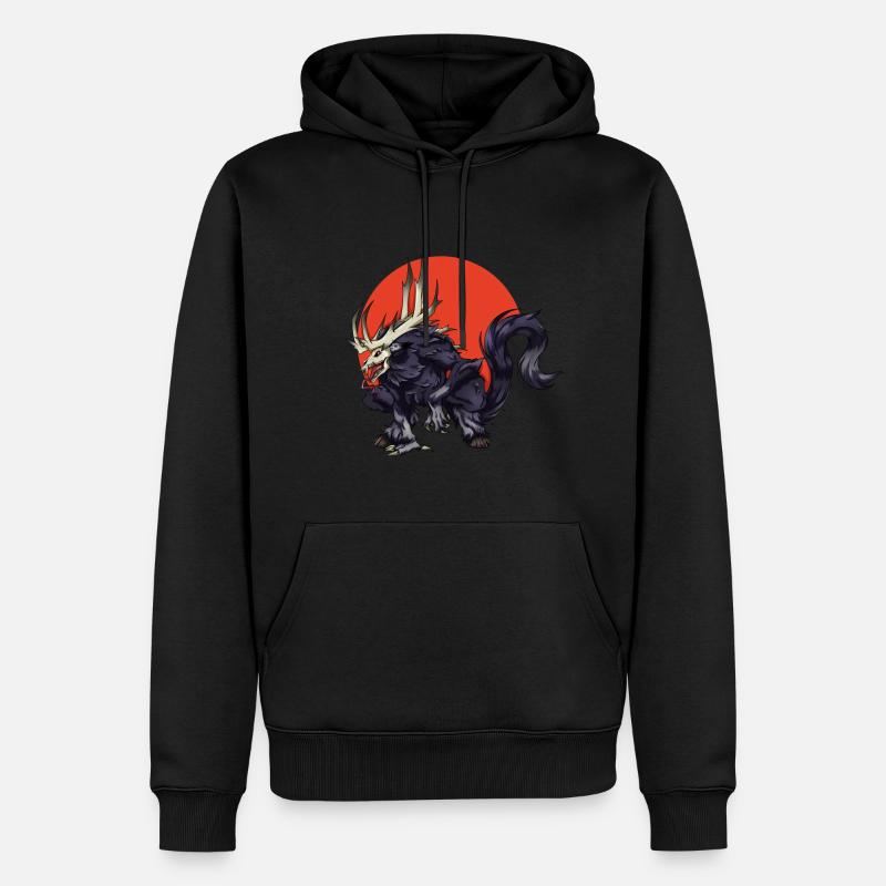 Wendigo Design - Sweat à capuche Premium bio Homme - noir