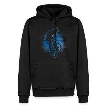 bmx fahrrad bmx jungen Herren Bike Radfahren - Männer Premium Bio Hoodie - Schwarz - Vorne - Nico (187cm)